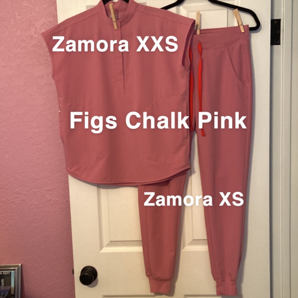 Figs Scrub Set CHALK PINK